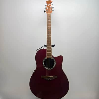 Ovasion Applause 6-Strings Electro-acoustic Guitar (China) 2010's - Red image 2