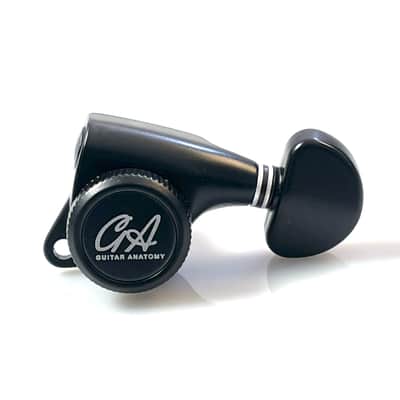 3 A SIDE Guitar Anatomy Pro Locking Tuners – Machine Heads for Les Paul SG ES – 3×3 - Black image 6