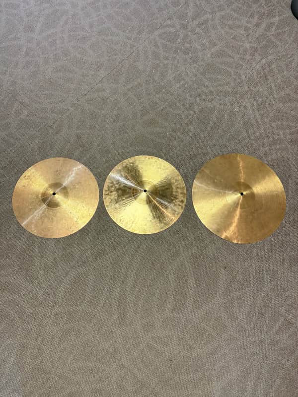 2 Piece Brass Cymbal Pack - 14" Hi-Hats & 16" Crash image 1