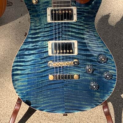 PRS McCarty 594 wood library Artist 10 top 2018 River Blue image 1