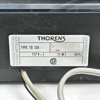 Thorens TD 126 MK II Turntable image 13