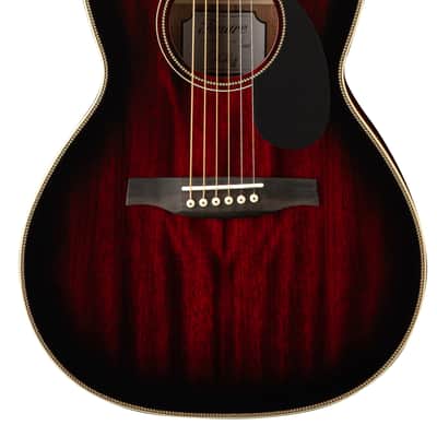 PRS SE P20 Parlor w/PRS-Voiced Fishman Presys VT pickup, Fire Red Burst Gloss Top / Satin Back image 1