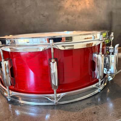 Pearl MBX-5114 Masters studio birch 14x5.5” 1993-1995 - Sequoia red image 5