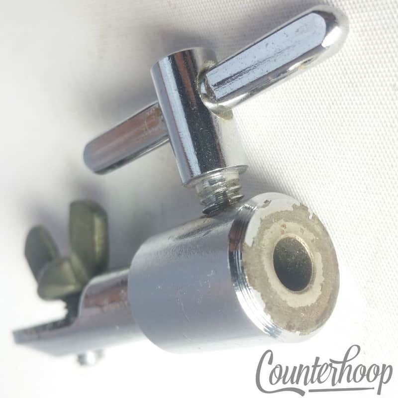 Ludwig Crash/Ride Cymbal Stand Ratchet Tilter Base Part Mount Chrome Vintage 60s image 1