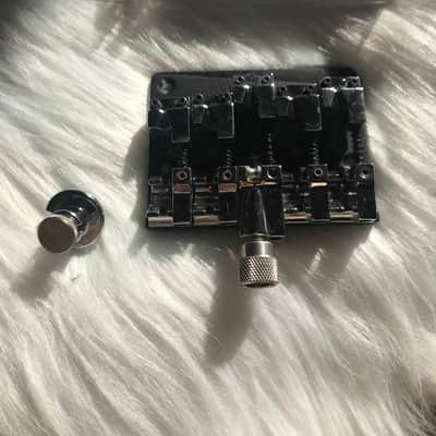 Wilkinson 4+1 5-string Conversion Bass Bridge - chrome image 6