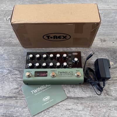 T-Rex Twin Blaze Tube Distortion 2025 - Present - Green Handmade In Denmark Twinblaze image 1