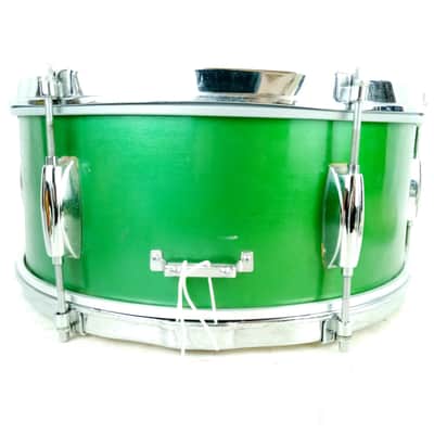 Gretsch 5.5x14" Green Metallic Lacquer 3Ply Maple Dixieland Snare Drum 50s RB BK image 7