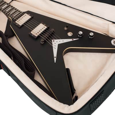 Gator Cases Pro-Go Ultimate Guitar Gig Bag; Fits 335 Semi Hollow or Flying V Style Guitars (G-PG-335V),Black image 8