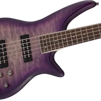 Jackson JS Series Spectra JS3QV Purple Phaze 5-String Electric Bass Guitar image 6