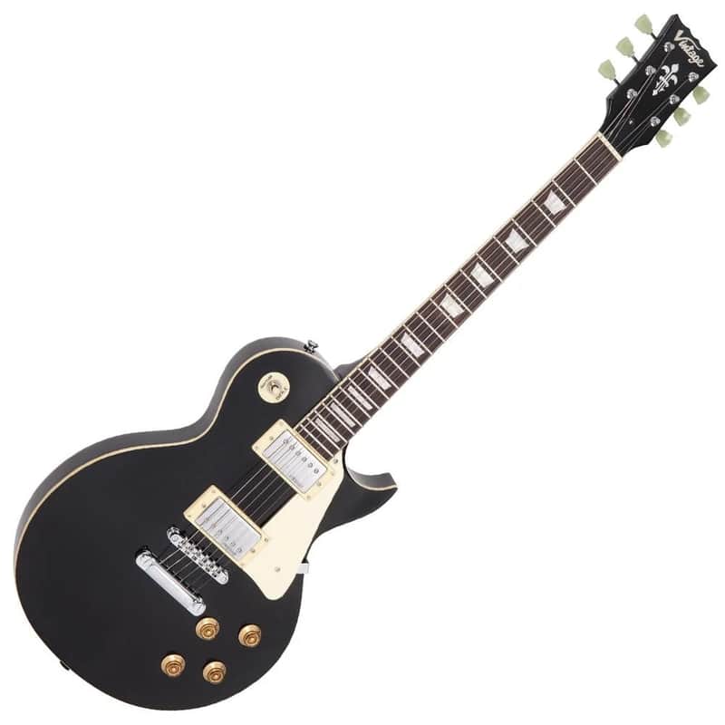 2025 Vintage V100 ReIssued Electric Guitar ~ Boulevard Black