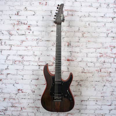 Schecter 2022 Exotic Series Sun Valley Super Shredder Ziricote Electric Guitar Natural Satin USED image 2