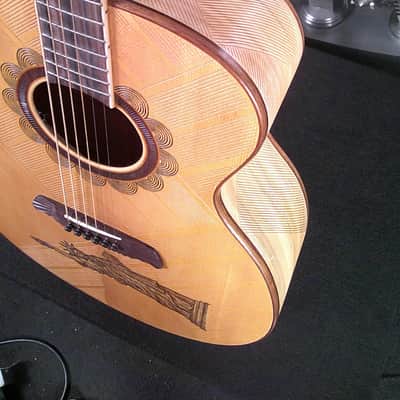 Blueberry Guitar Handmade Acoustic Guitar - Lady Liberty w/ Original Case image 8