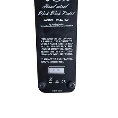 Vox V846HW Hand-Wired Wah 2010s - Black image 3