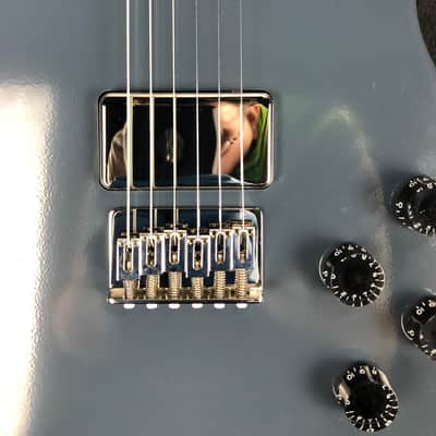 Electrical Guitar Company TT2 all aluminum 2018 Polished and powder coat gray/blue Aaron Turner image 3
