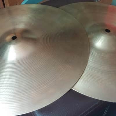 Sabian EARLY VINTAGE 14" PRE- AA Regular HI HAT CYMBALS 915 G / 1401 G / RARE BEAUTIFUL MATCHED PAIR image 17