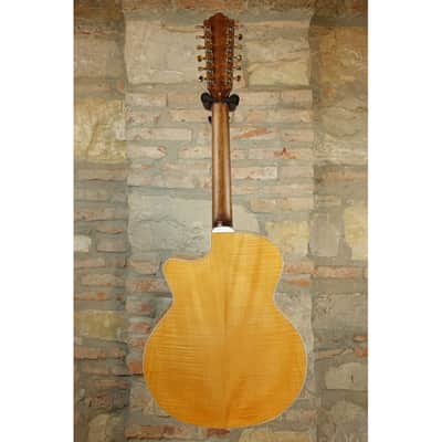 GUILD F-2512CE Cutaway Deluxe Maple 12 String NAT Natural Blonde - Jumbo 12 Corde Elettricficata Fishman - Westerly Archback Co image 20