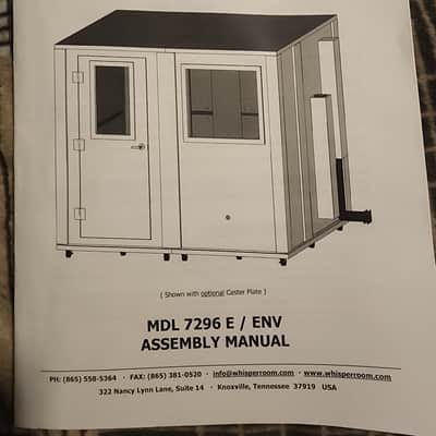 Whisper Room SE 2000 Series Model 7296 E Double Walled Sound Isolation Enclosure & Remote Fan Units image 4