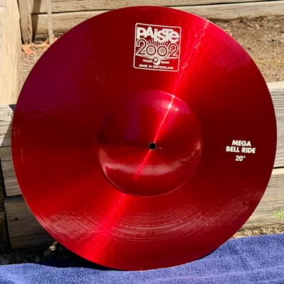 Paiste 2002 20" Mega Bell RIde Red Colorsound 2021 - Red image 1