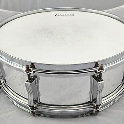 Ludwig Rocker II Wood Snare Drum 5x14 1984 - Chrome Over Wood image 3