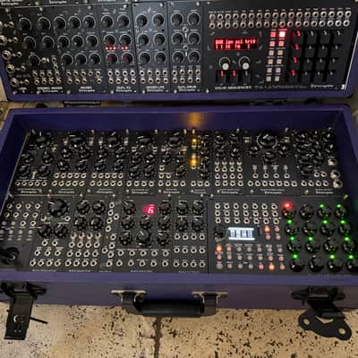 Erica Synths Techno System and Black System 3 in purpose built carry case image 4