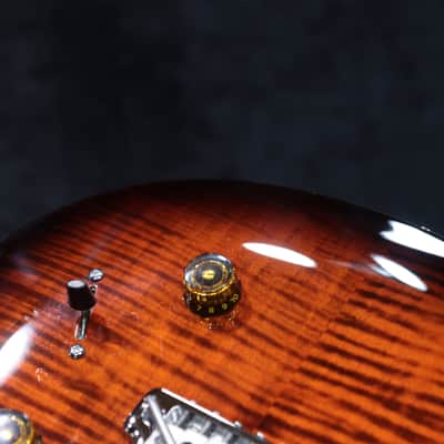 PRS SE Studio Figured Maple Top Orange Tiger Smokeburst Electric Guitar w/Bag image 14