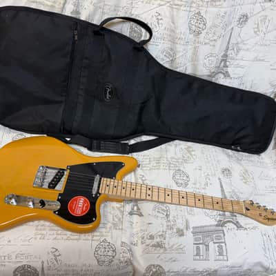 2021 Squier Paranormal Offset Telecaster Butterscotch Blonde NEVER OWNED Excellent Plus Condition Factory Plastic Fender Gigbag image 6