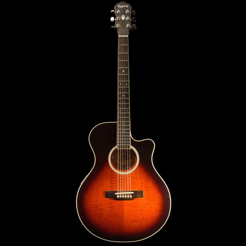 Epiphone 1994 PR6E-TA Electro-Acoustic Guitar, Sunburst, | Reverb