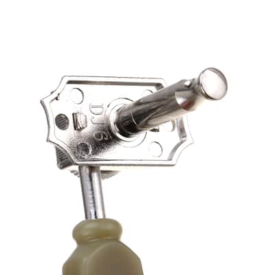 Brio 3 x 3 Pro Vintage Hybrid Style Keystone Button Nickel- Green Button image 7
