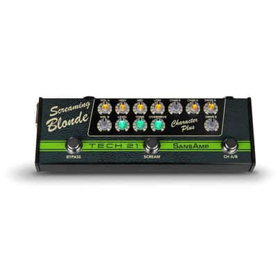 Tech 21 SansAmp Character Plus Series Screaming Blonde 2022 - Present Green / Black image 1