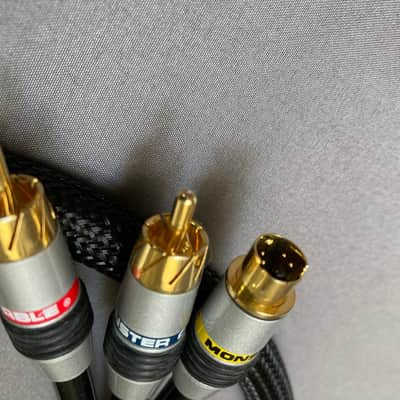 ✅Liaison MONSTER CABLE Peritel/Scart - S Vidéo + RCA longueur 1M Etat neuf image 2