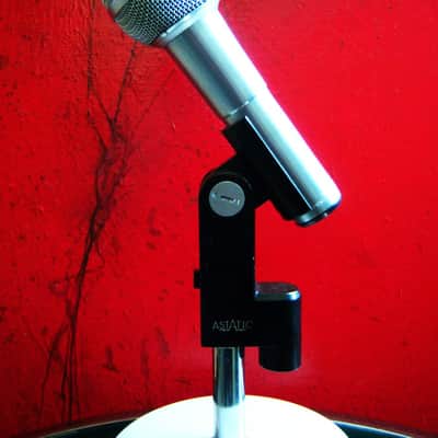 Vintage 1970's Astatic 850-S dynamic cardioid microphone Satin Chrome w cable Low Z Shure 545S PROP image 6