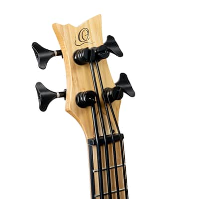 Ortega RUNAB-UB Bamboo Series Solid Bamboo Top & Neck Short Scale 4-String Acoustic-Electric Uke Bass w/Deluxe Gig Bag image 15