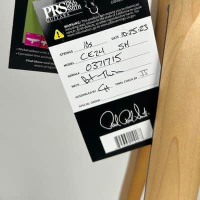 PRS CE 24 Semi-Hollow - Black Amber image 9