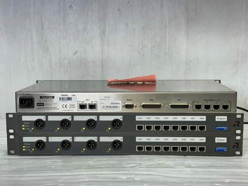 Riedel C44 Interface Unit with Dual Artist Audio I/O Rack Module #6170 (One) THS image 1