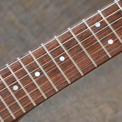 Sweet! 2005 Hamer Korina Vector Flying V Style Guitar Trans Cherry w/ Brazilian Board + COA OHSC image 8