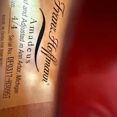 Franz Hoffmann Amadeus 4/4 Violin Outfit (2017) w/ Bow & Hard Case image 2