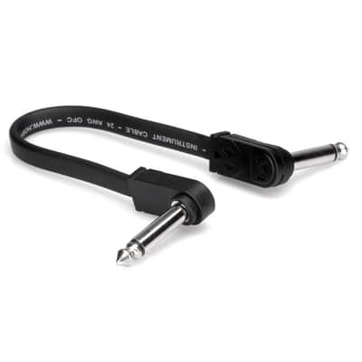 Hosa CFP-118 Right-Angle Flat Guitar Pedalboard Patch Cable - 18"