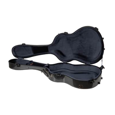 Crossrock Ultra-light Fiberglass Case-Fits 4/4 Classical Nylon String Guitars, includes Protective Cover, Interior Compartment, TSA Lock, Weight 6.4lb-Black image 9
