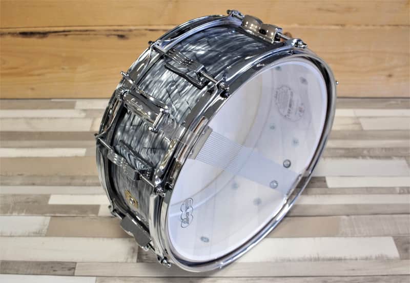 Ludwig LS9081Q 14x5.5 Jazz Fest - Sky Blue Pearl image 1
