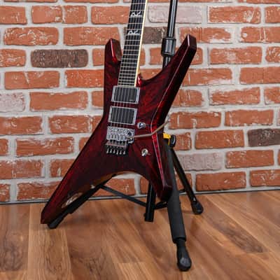 Jackson USA Custom Shop Warrior 27 Fret Built For Oli Herbert Crimson Swirl 2013 w/OHSC image 5