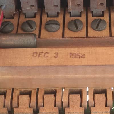 1954 Vintage Janssen Made in USA Lowrey Organo Model Acoustic Upright Piano Only (No Organo) image 15
