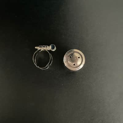 VANDOREN CLARINET LIGATURE/MOUTHPIECE CAP LC701 VANDOREN CLARINET LIGATURE AND CAP Undetermined  VINTAGE - Nickel Plated image 5