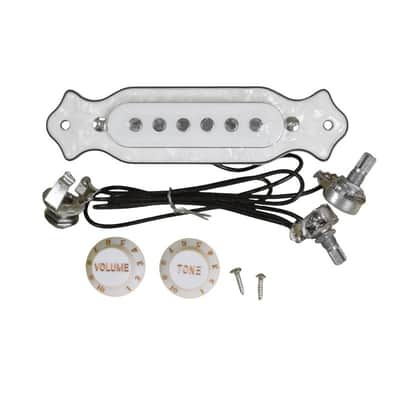 Guitar Sound Hole Magnetic Pickup with Tone Volume Knobs Pre-wired for 6 String Folk Acoustic Electric Guitar image 1