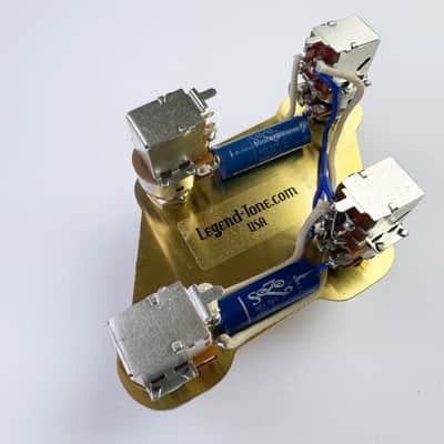 Gibson Les Paul JP (Jimmy Page) Wiring Harness - With Toggle & Output Jack - Copper image 7