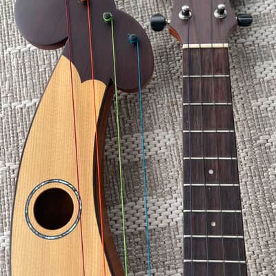 aNueNue Electric Tenor Harp Ukulele 2012 - Natural Satin Wood Grain image 11