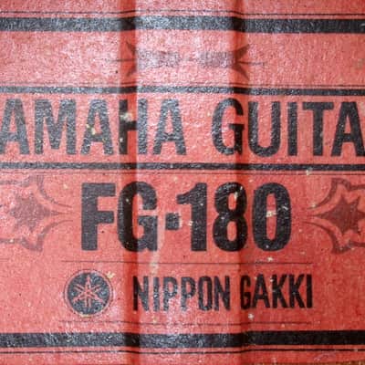1971 Yamaha FG180 Red Label Nippon Gakki+Rocket Case image 22