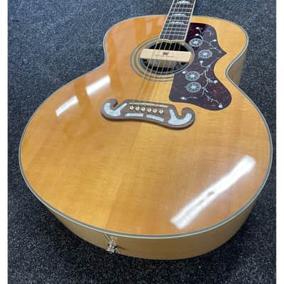 Epiphone EJ-200N Jumbo Acoustic Guitar Modified with Seymour Duncan Mounted Pickup with Hardcase Pre-Owned image 7