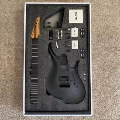 Black DIY Project Set Guitar, Aluminum Body, Maple Neck image 3