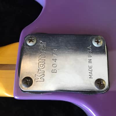 Kramer 1981 Pacer Special B-Series Strat Head 1981 Vintage Melaga Purple image 5