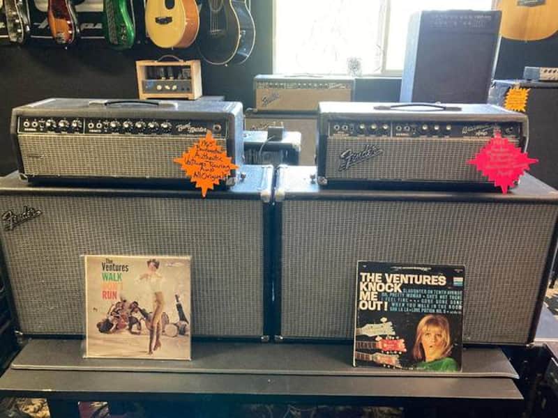 Authentic "VENTURES" Touring Amp's Band-Master/Bassman image 1